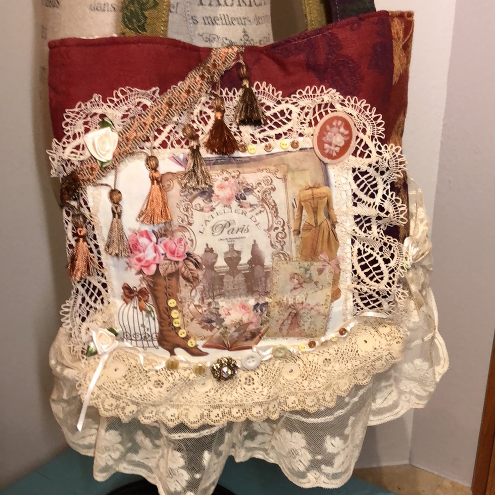 HANDBAG HANDCRAFTED VTG INSPIRED
